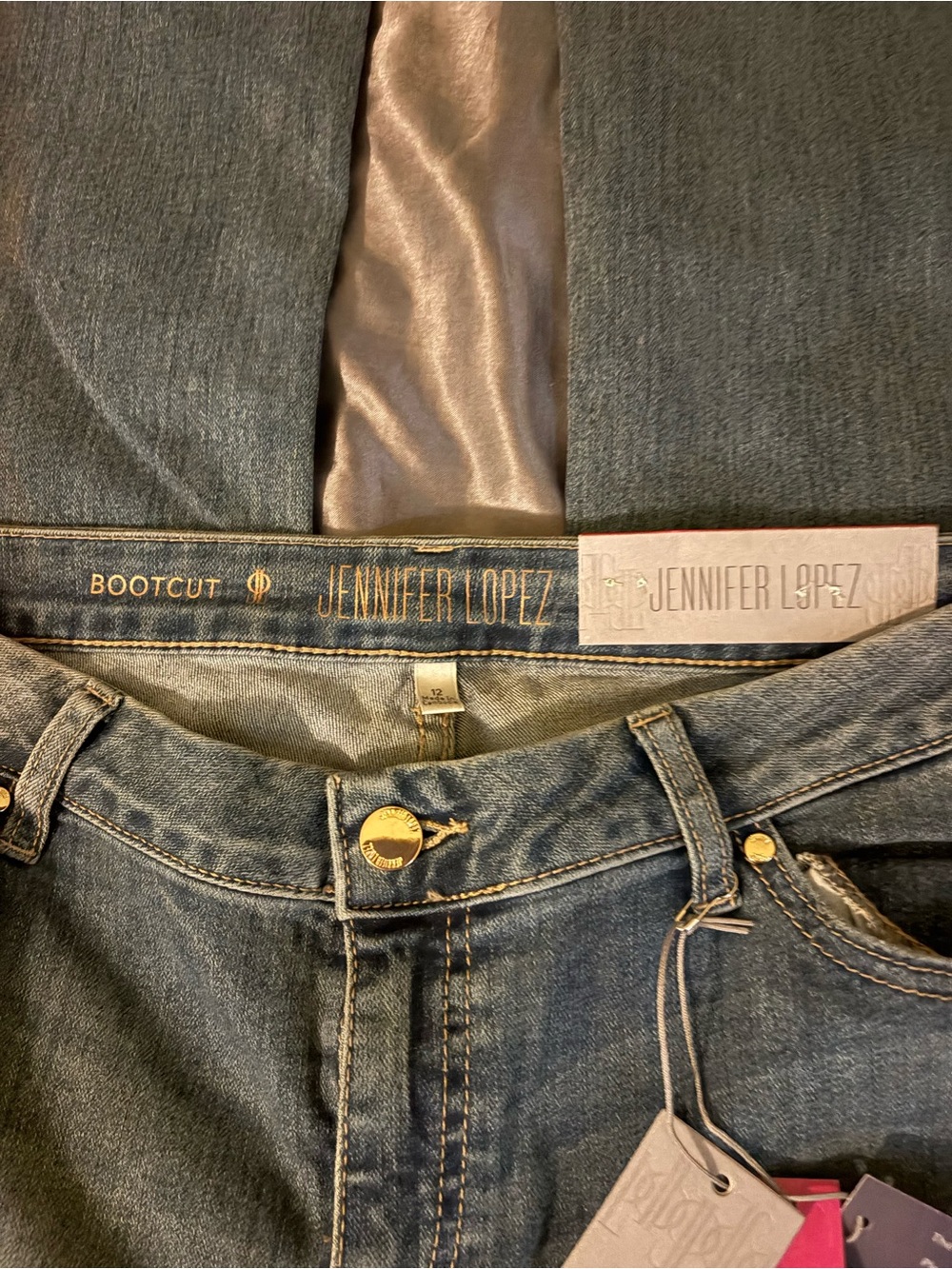 Jennifer Lopez Women's Bootcut Jeans - Medium Blue - Picture 4 of 6